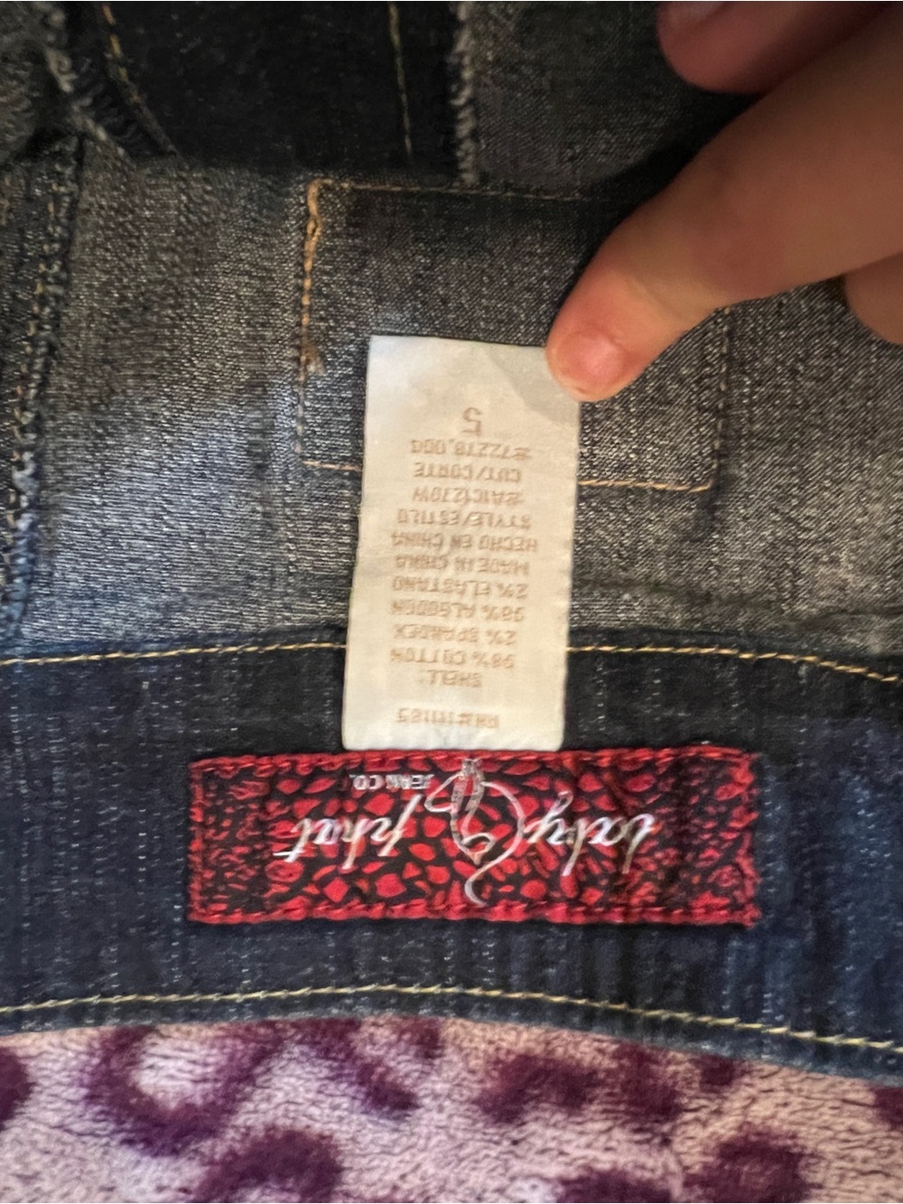 Baby Phat Denim tube top flared Jumpsuit - Picture 3 of 4